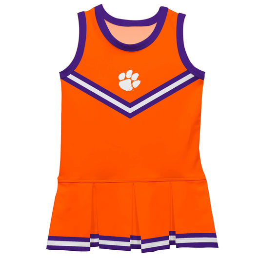 Clemson Tigers Orange Sleeveless Cheerleader Dress: 4