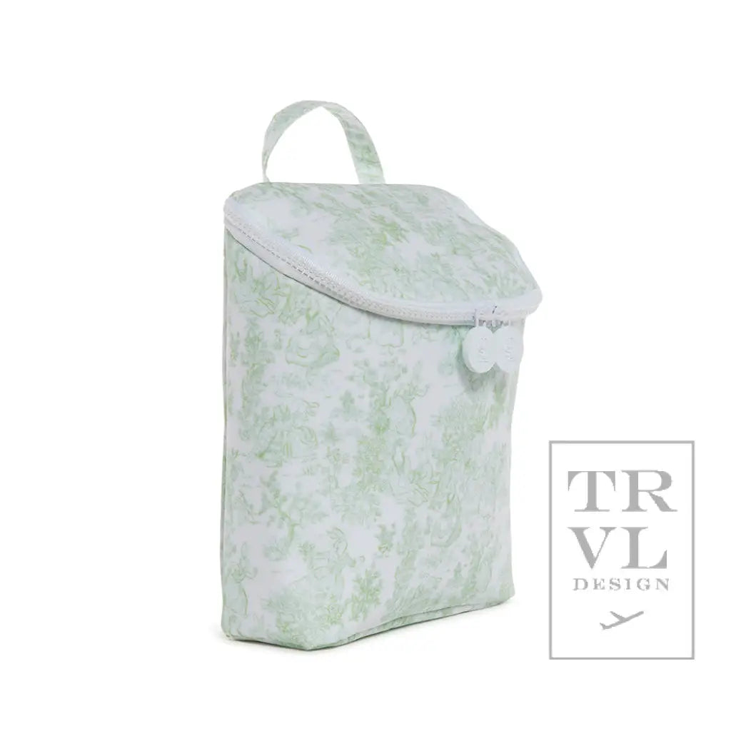Take Away Lunch Bag-Insulated Bunny Toile Green