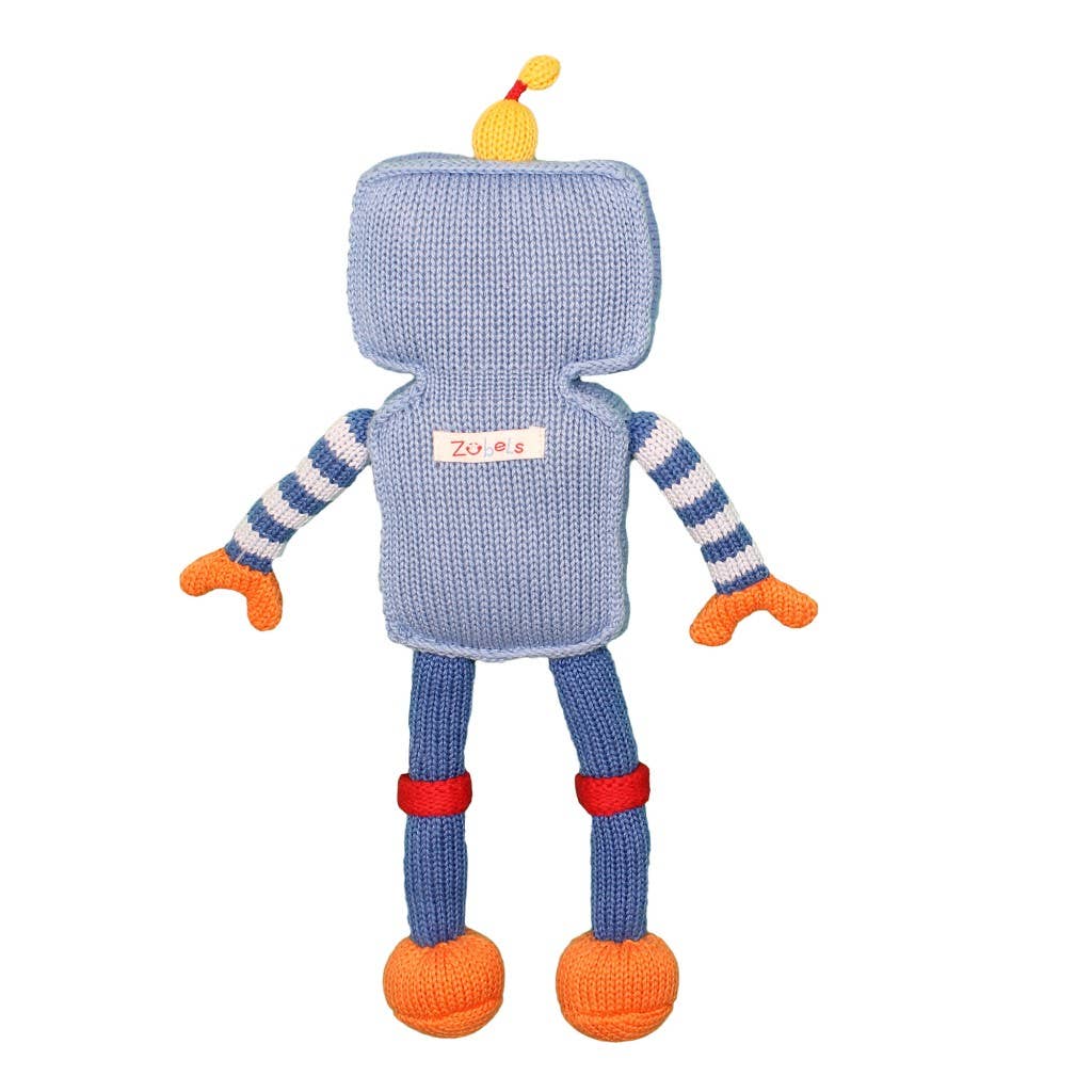 Riley the Robot Knit Doll: 14" Plush
