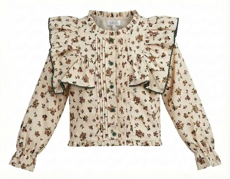Effie Top Cream Vintage Floral