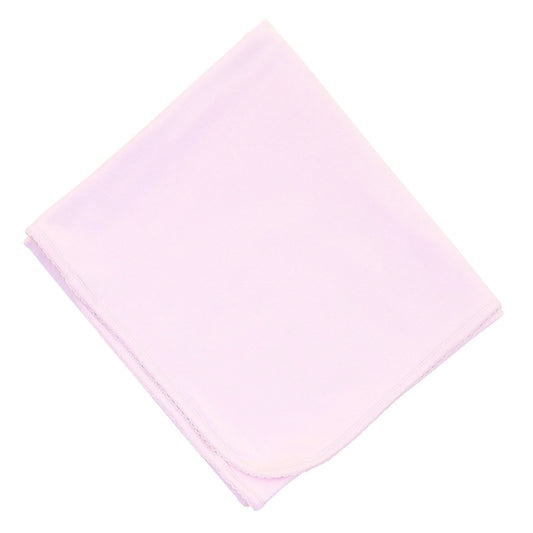 Essentials Solid Pink Receiving Blanket OS