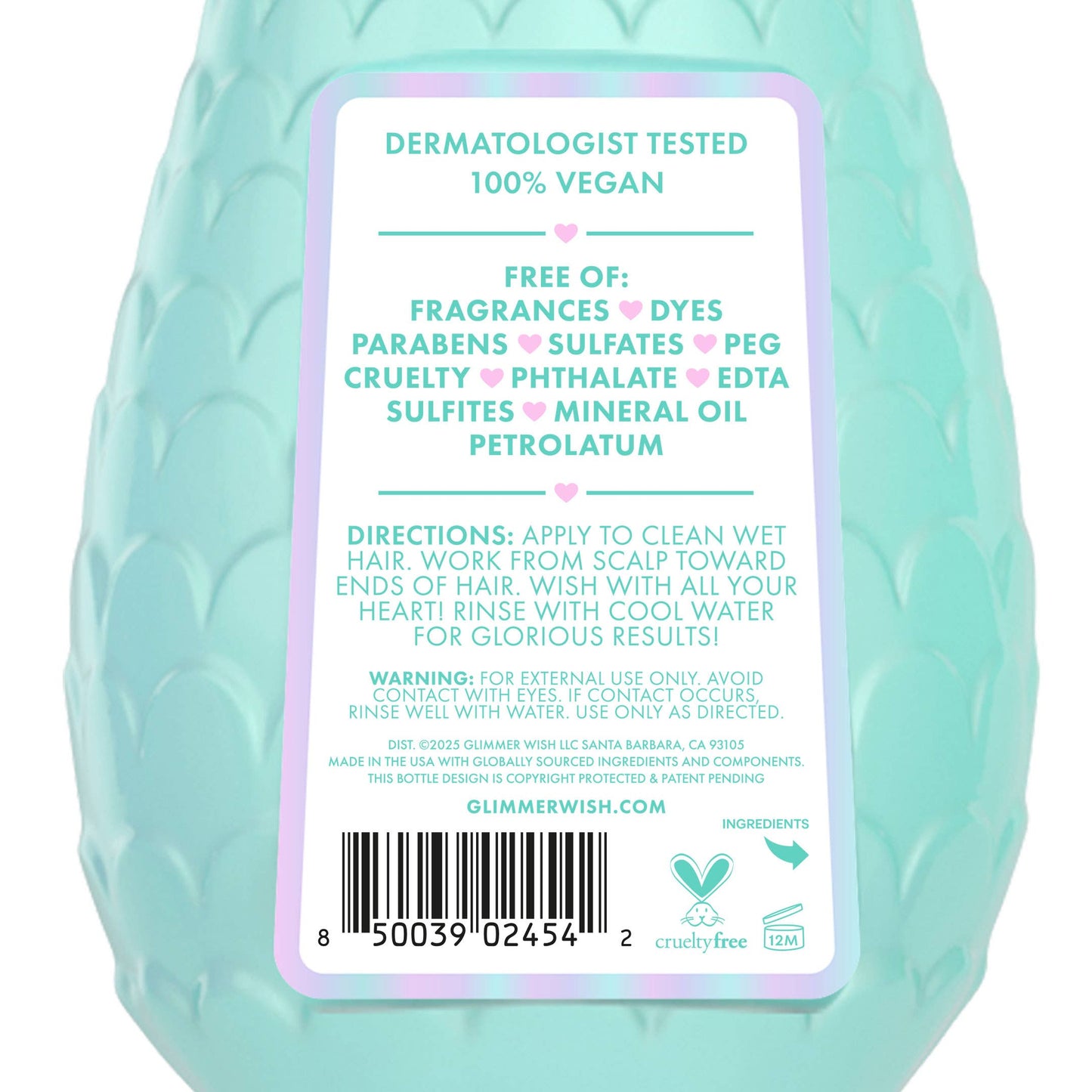 Mermaid Conditioner — Fragrance Free & Dye Free