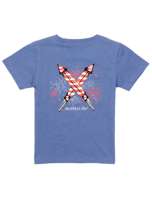 Firecracker Short Sleeve, Space Blue