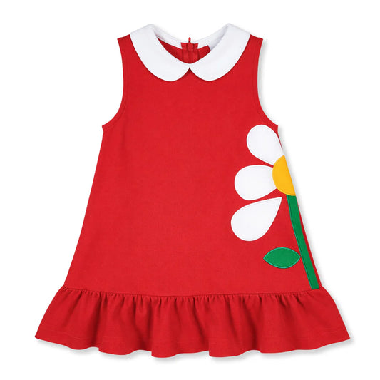 Knit Dress with Flowers