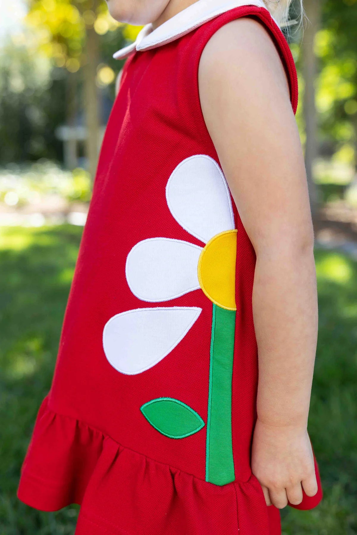 Knit Dress with Flowers