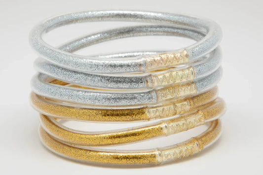 Metallic Gold Silver Waterproof Bracelets