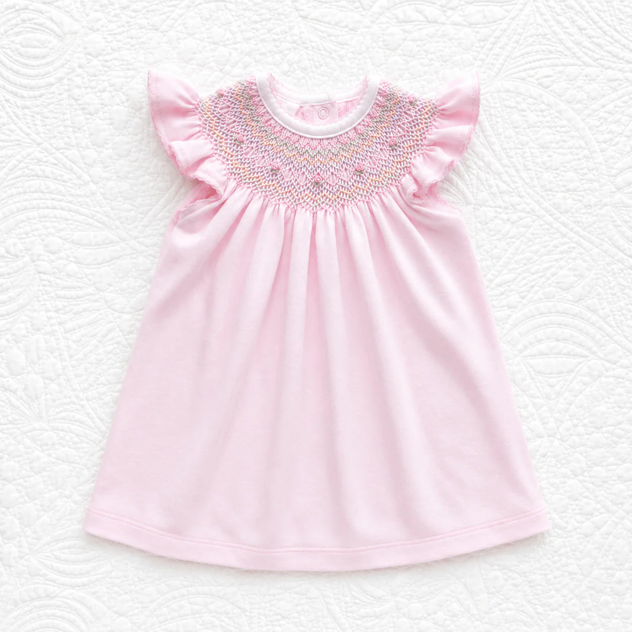 Junie's Classic Bishop Dress- Pink