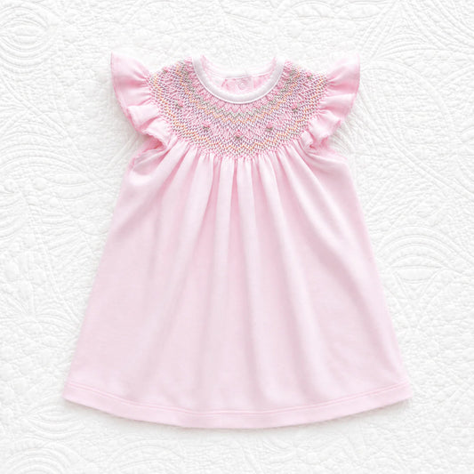Junie's Classic Bishop Dress- Pink