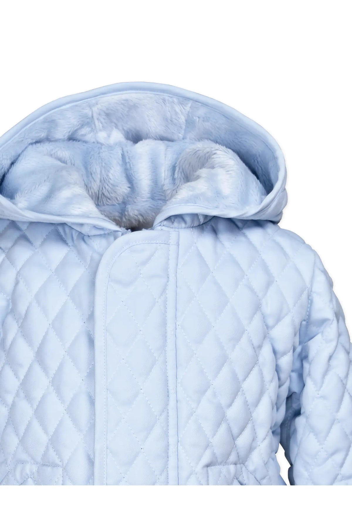 Hooded Barn Jacket- Light Blue