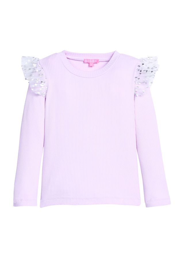 Sadie Tee- Lilac & Silver Sparkle Stars