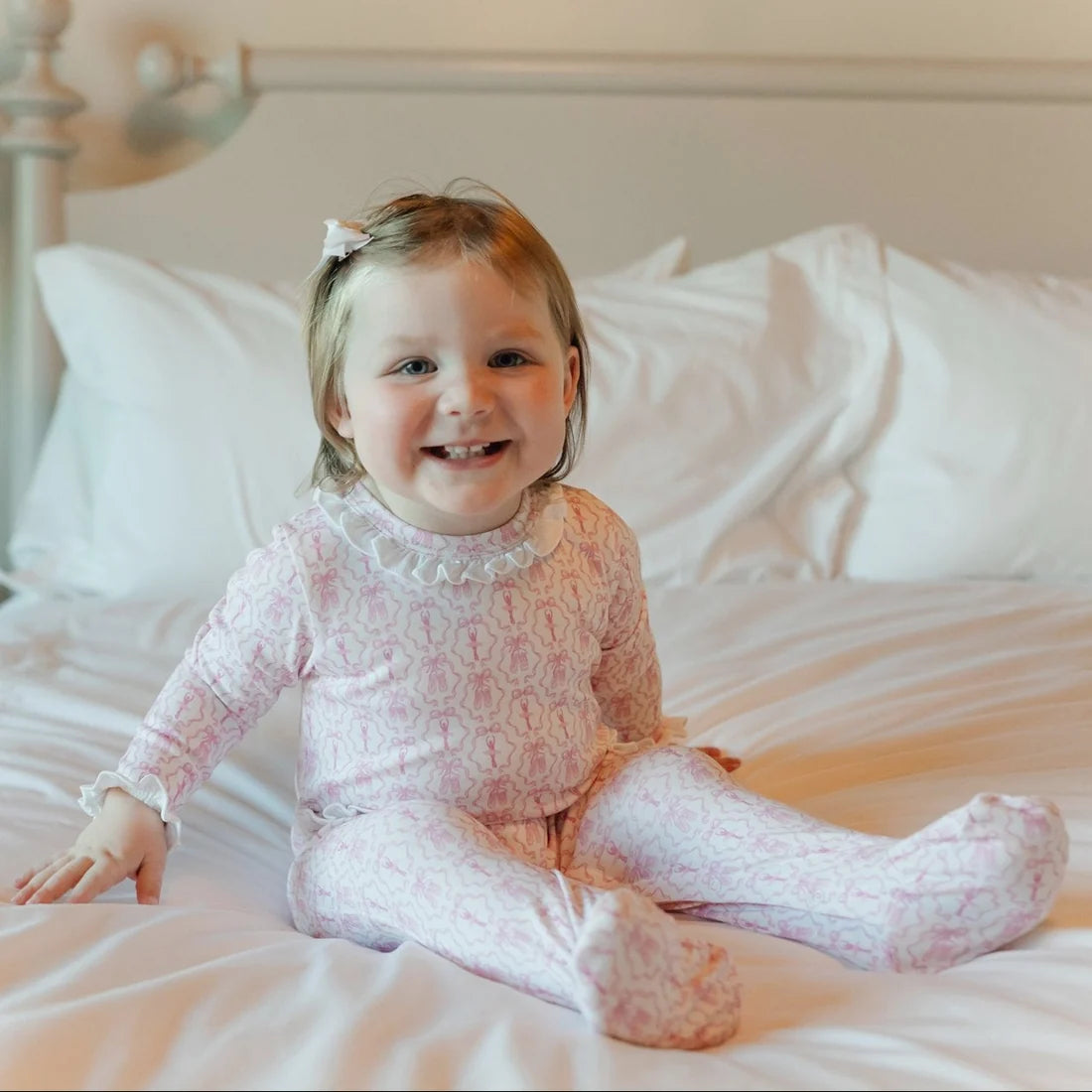 Lucy Girls Romper- Ballet and Bows