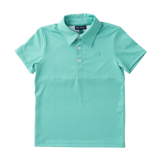Boys Short Sleeve Pro Performance Polo- Marine Green