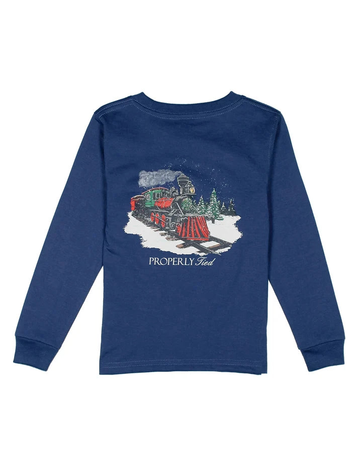 Polar Express Long Sleeve River Blue