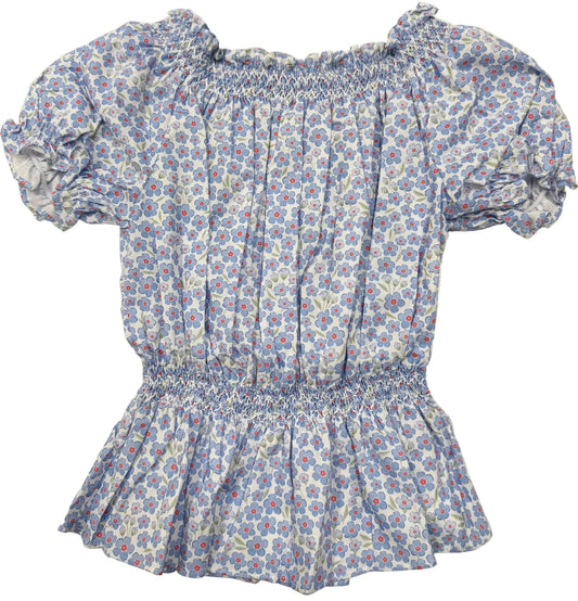 Mimi Blouse- Red, White, and Bloom Floral