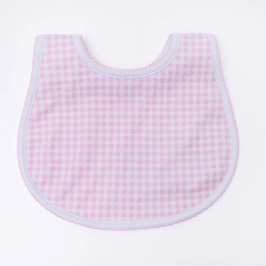 Mini checks bib-light pink
