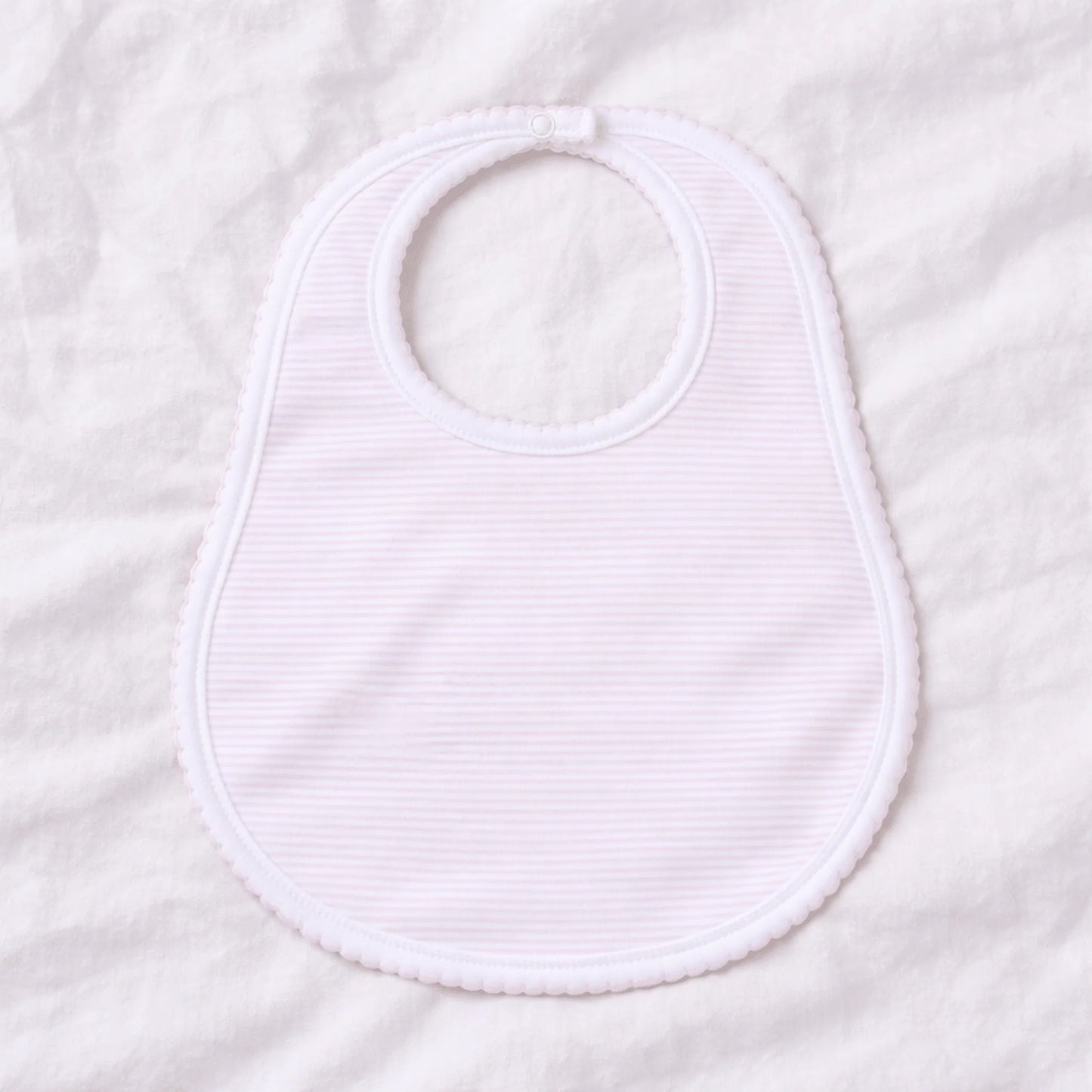Mini Striped bib-pink