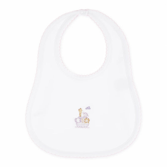 Noah's Ark Bib - Pink