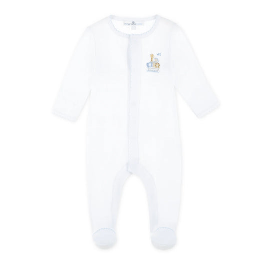 Noah's Ark Footie - Light Blue