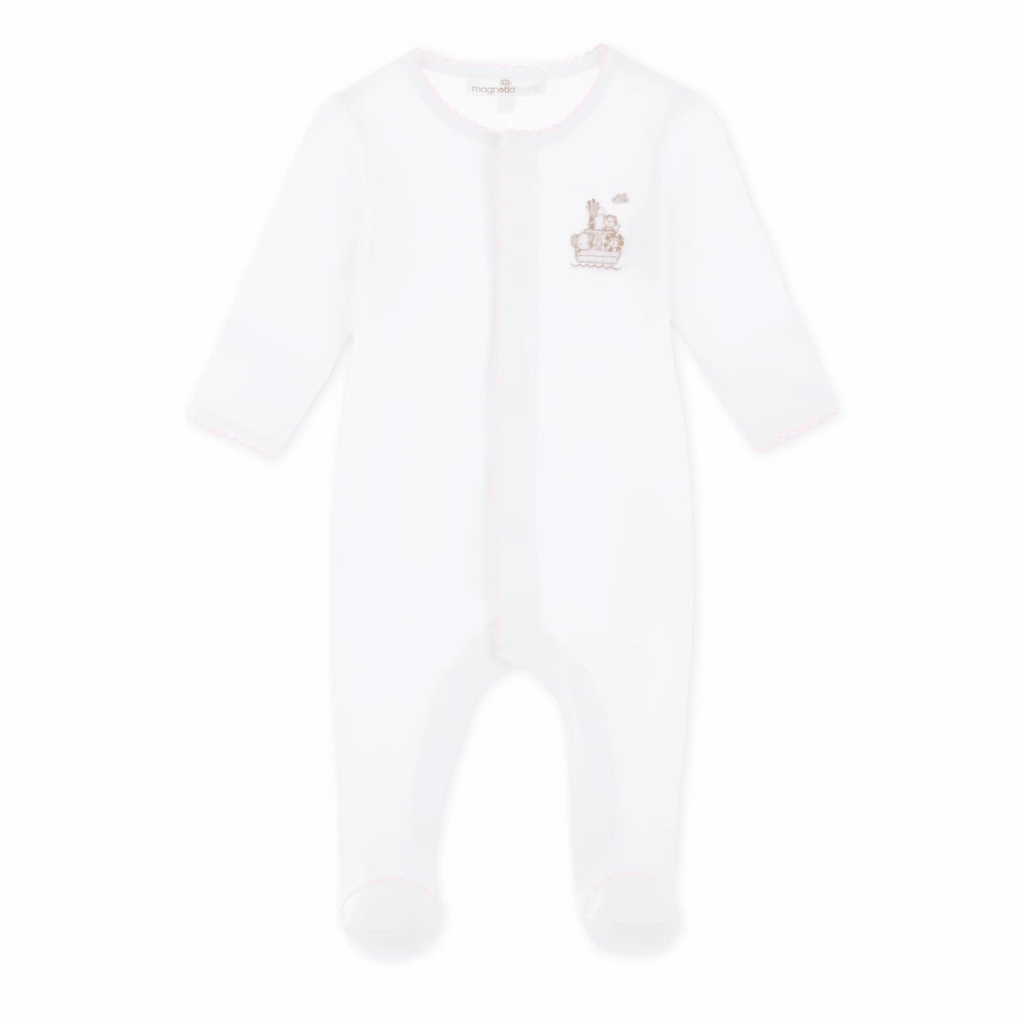 Noah's Ark Footie - Pink