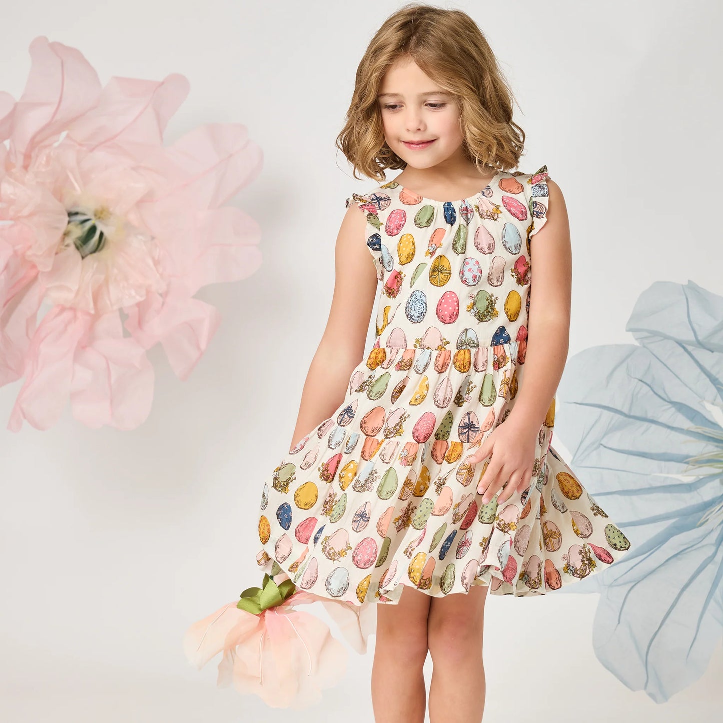 Girls Eloise Ruffle Dress