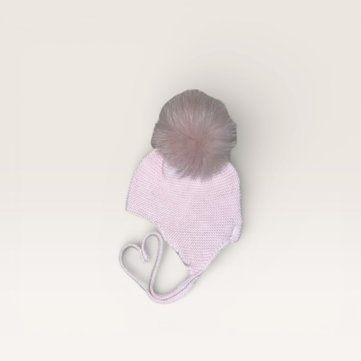Pom Tie Hat- Pink