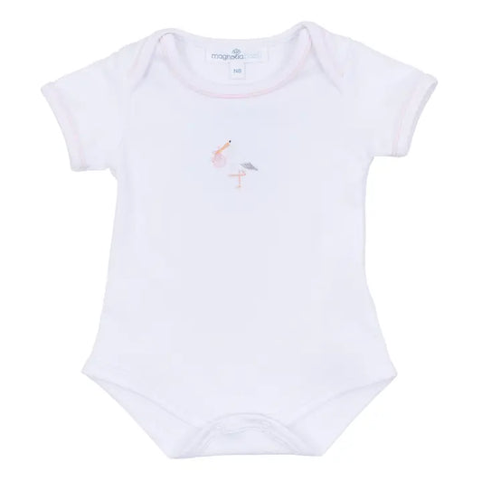 Vintage Stork Bodysuit - Pink