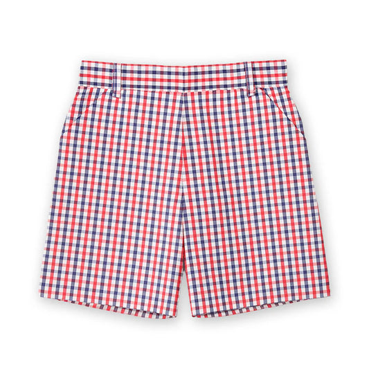 Plaid Seersucker Short