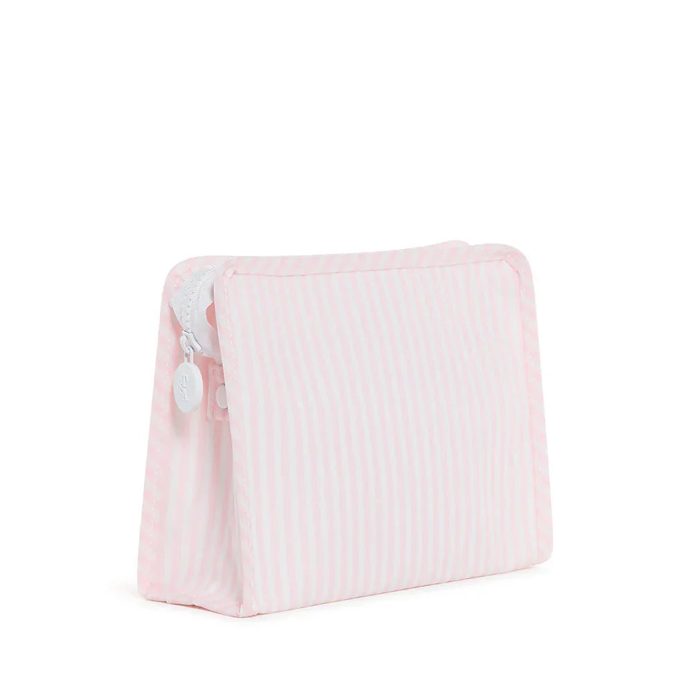Roadie Medium Zip Pouch-Pimlico Stripe Pink