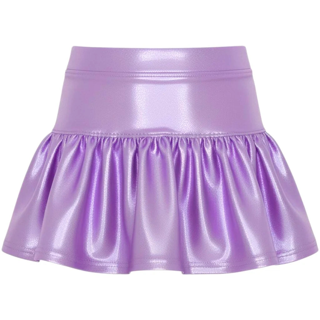 Gathered Skort in Lavender Shimmer