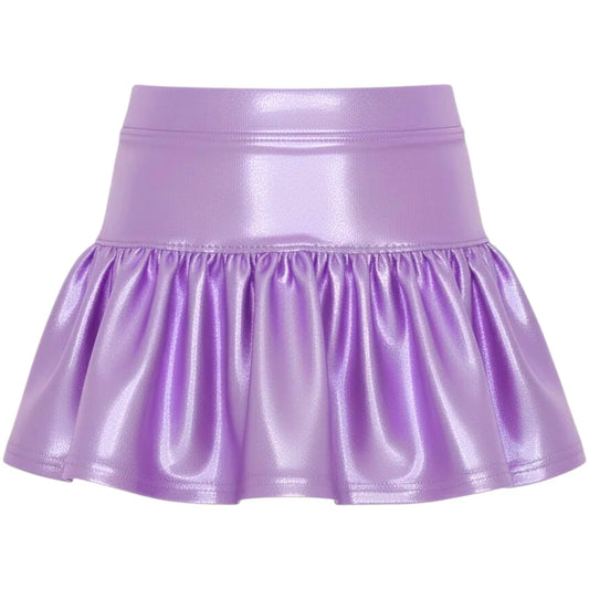 Gathered Skort in Lavender Shimmer