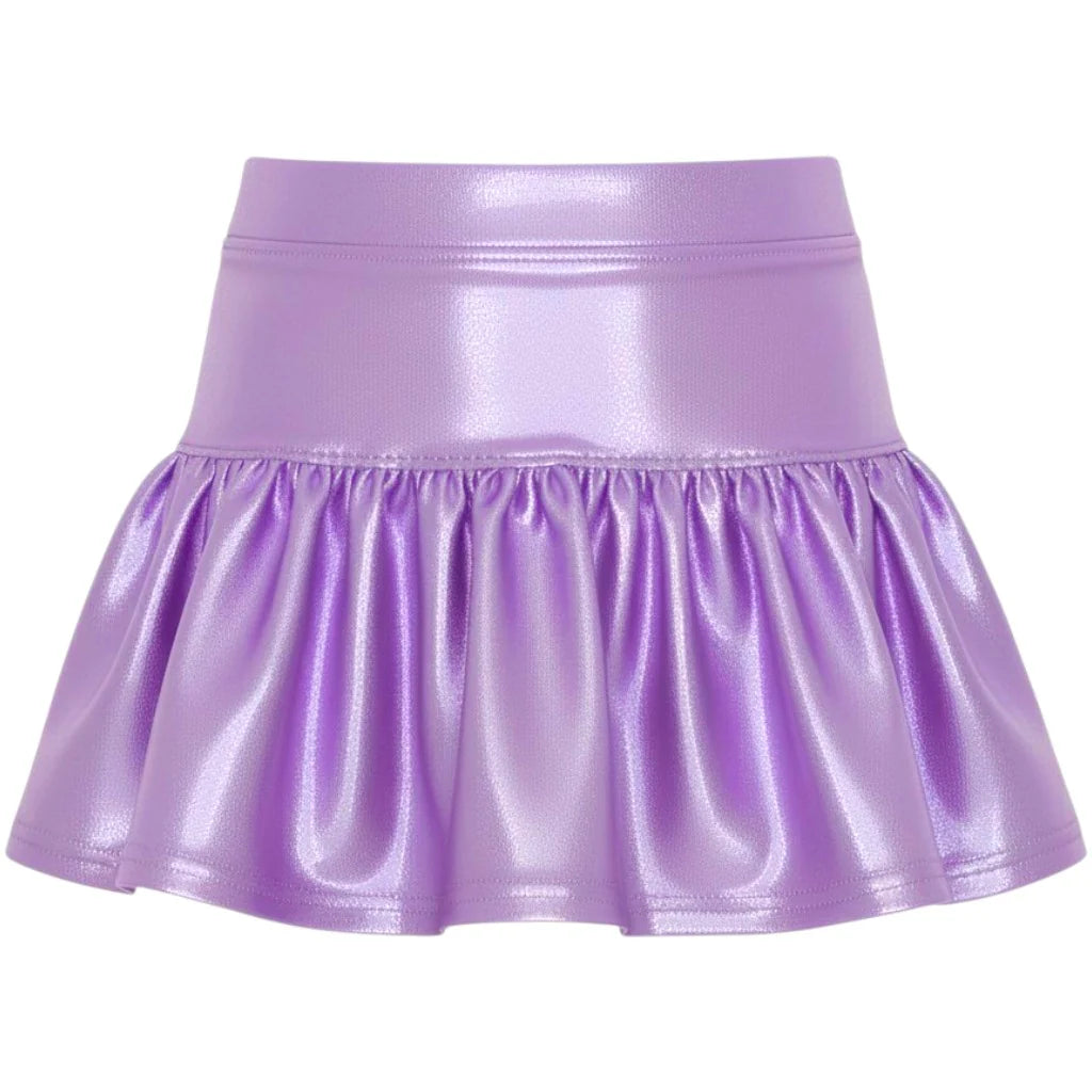 Gathered Skort- Lavender Shimmer