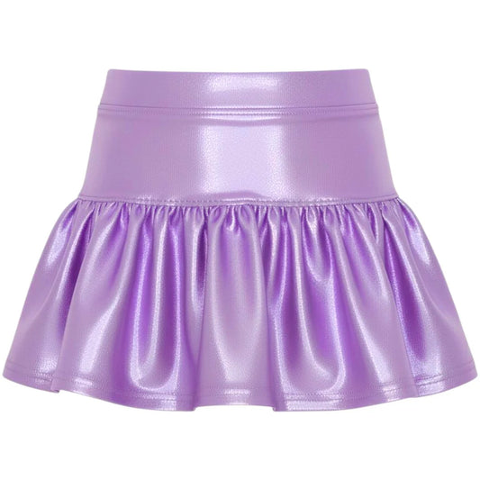 Gathered Skort- Lavender Shimmer