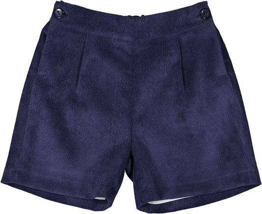 Boys Short, Navy Corduroy