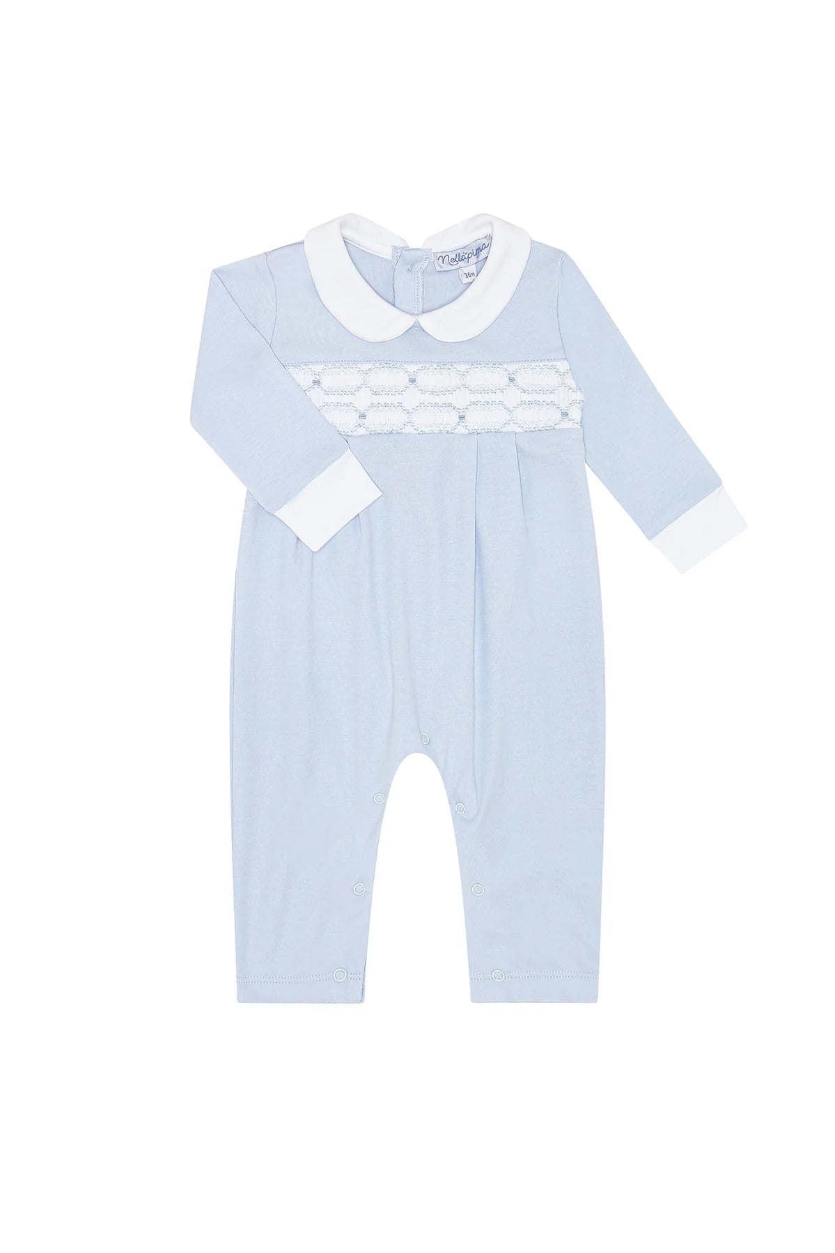 Signature Smocked Playsuit, Blue