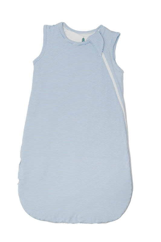 Sleep Bag- Dusty Blue Mini-Stripe