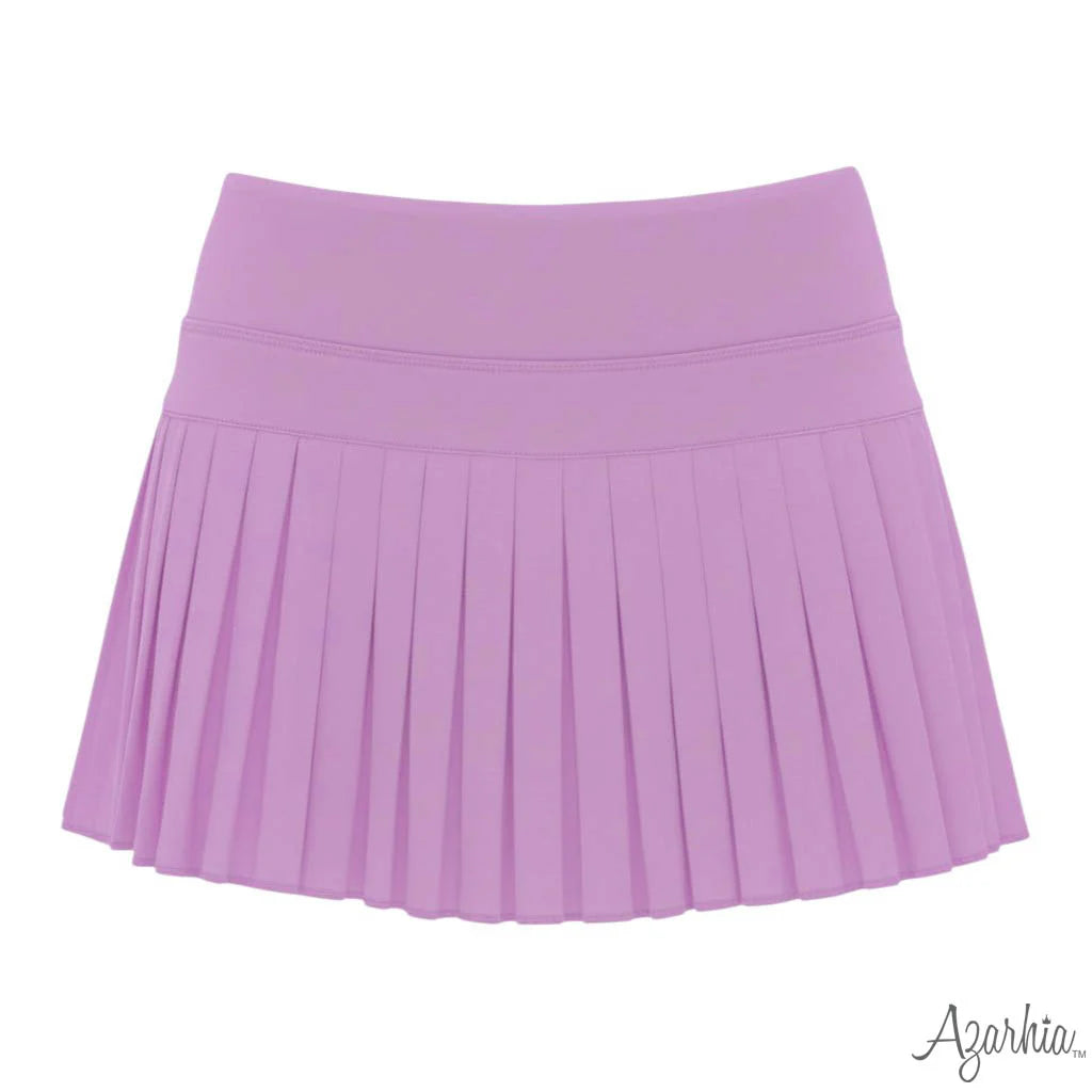 Mini Pleated Skort- Solid Lavender
