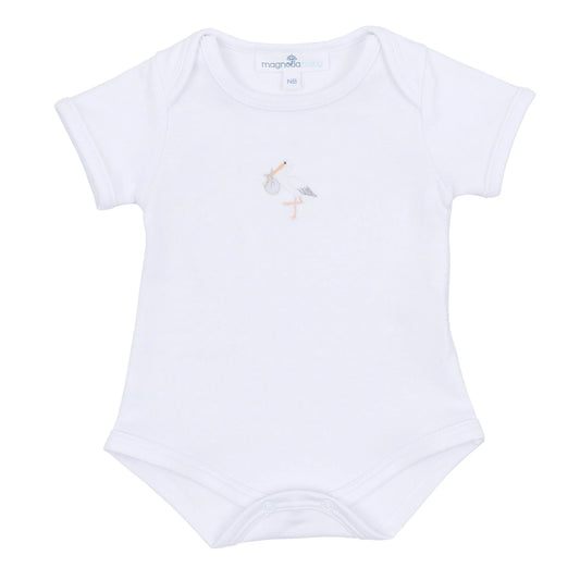 Vintage Stork Bodysuit - White