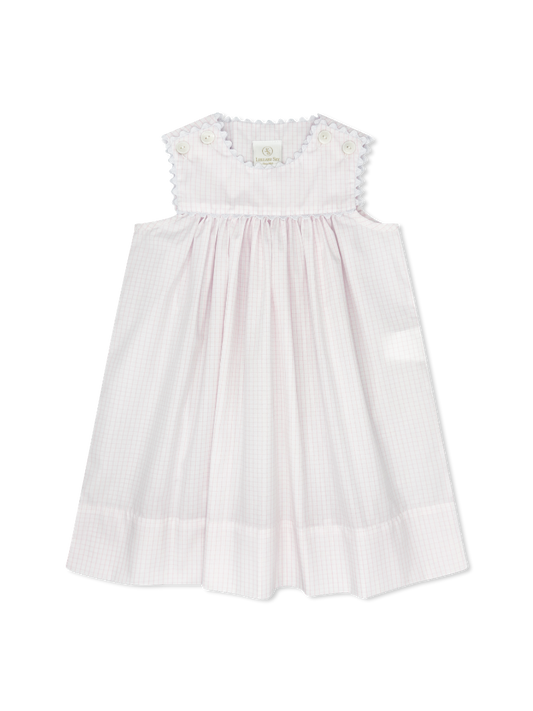 Windowpane Dress with Ric Rac