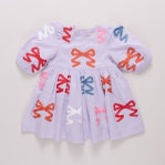 Brooke Dress, Lavender with Bows