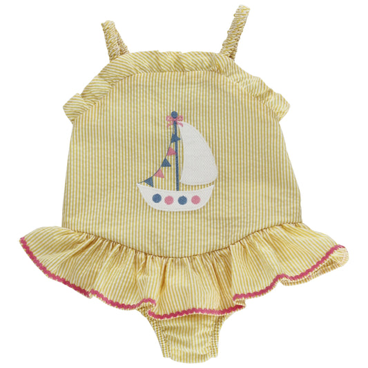 Sail Away 1 pc Swim w/ Ruffle