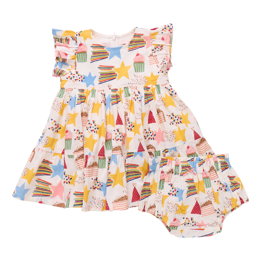 Baby Jennifer Dress Set - Birthday Star