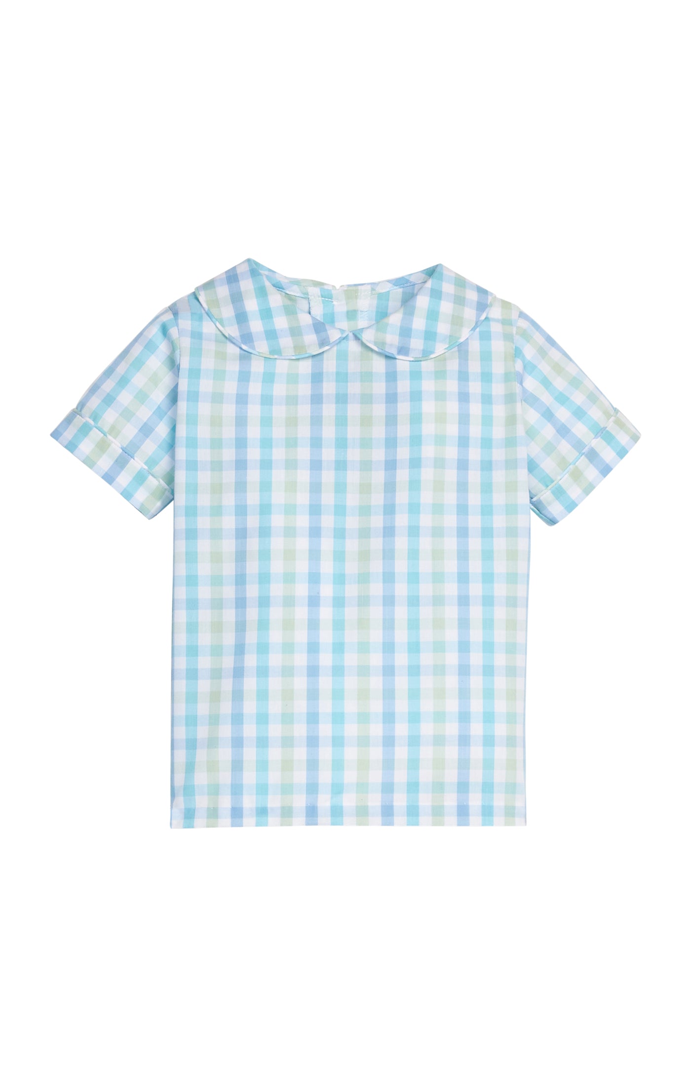 Short Sleeve Peter Pan Shirt - Briarcliff Plaid