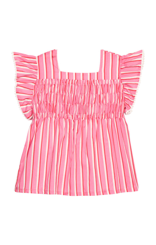 Chloe Top - Saltwater Taffy Stripe