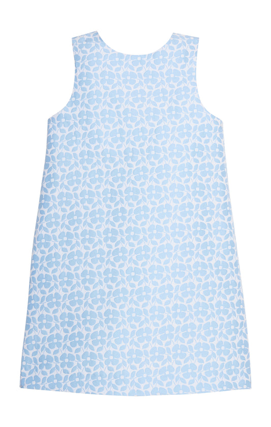 Biz Dress - Blue Jacquard