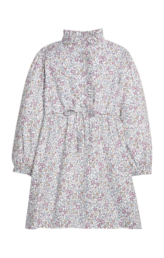 Ruffled Shirt Dress - Margaux Floral