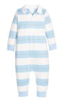 Rugby Polo Romper- Fondren Stripe