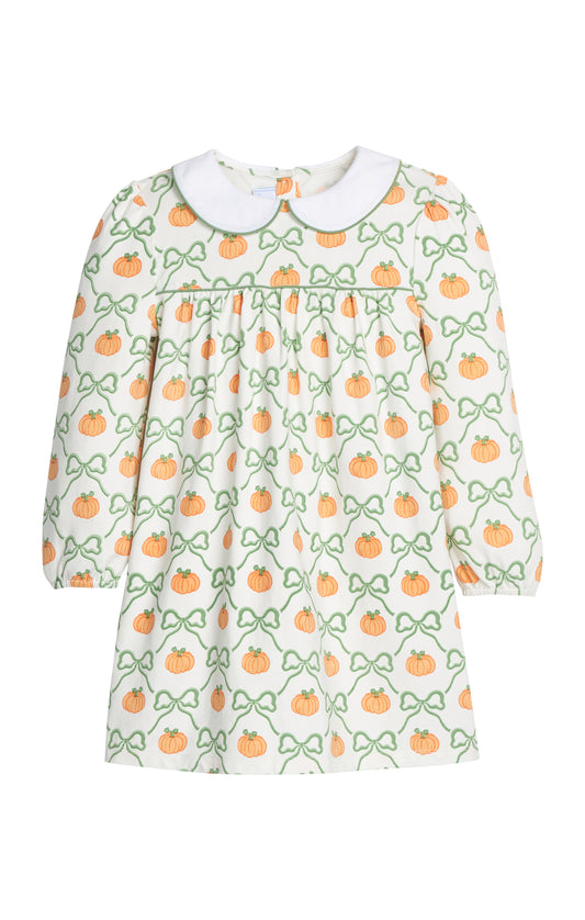 Evelyn Dress - Pumpkin Trellis