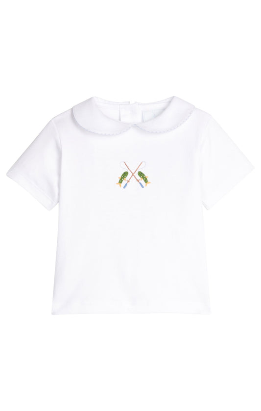 Crochet Peter Pan Shirt- Fishing Rod