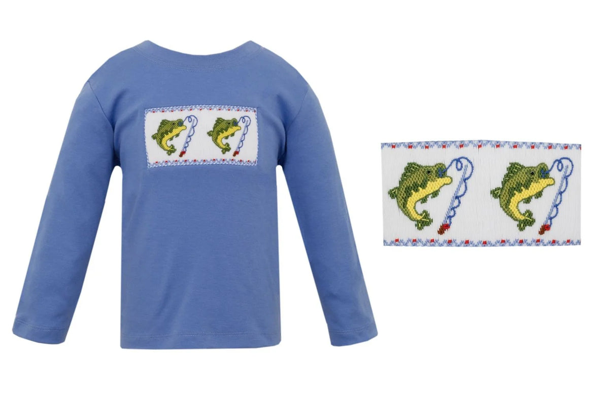 Trouts- Periwinkle Blue Knit T-shirt, Long Sleeves