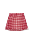 Kensington Fringe Skirt-Hartford Houndstooth